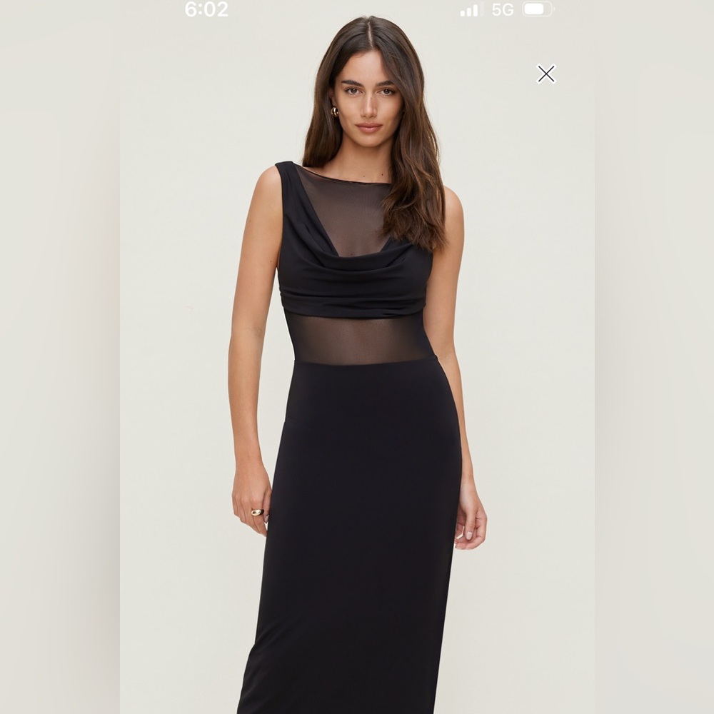 Dynamite Elegant Black Backless Dress